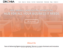 Tablet Screenshot of dikonia.com